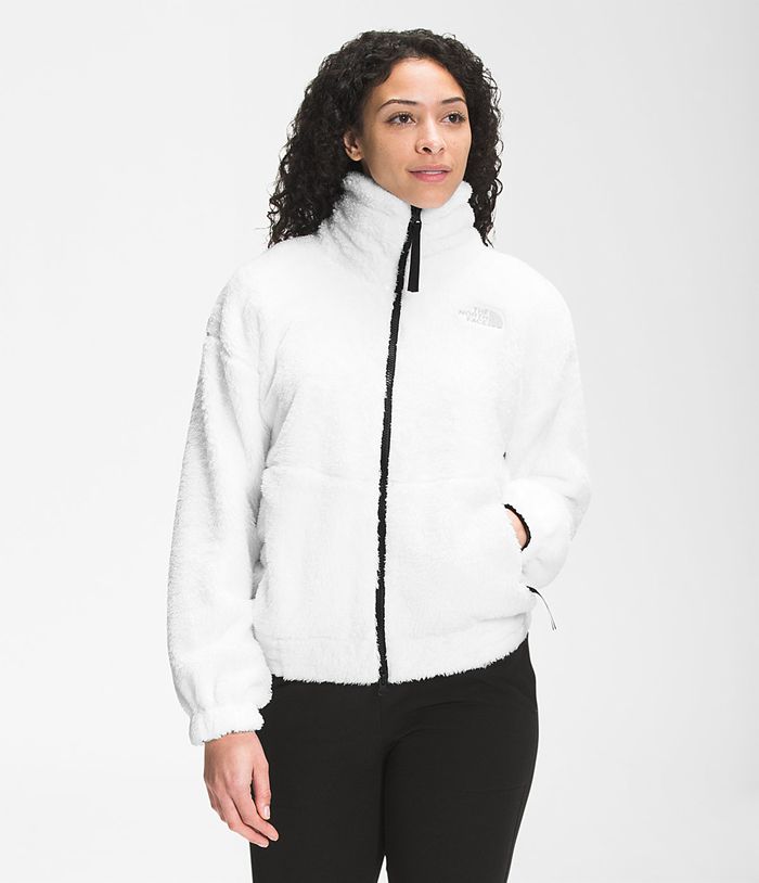 The North Face Womens Softshell Jacket Osito Expedition Full Zip 231PXRTOV - White